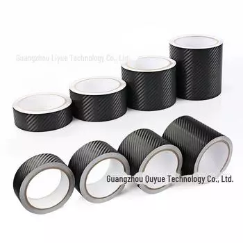 3D-пленка из углеродного волокна для автомобиля — устойчивая к царапинам лента для центральной колонны и окон дверей 3cm width, 1 meter length