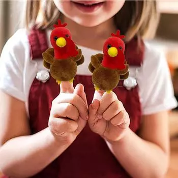 3D плюшевая кукла-индейка, кукла-животное, наполнитель для мешочка с подарками на День благодарения, игрушка для взаимодействия с детьми, реквизит для рассказывания историй