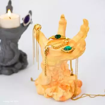 3D подсвечник в виде драконьего когтя силиконовая форма DIY череп змея орлиный коготь гипсовая цементная форма ювелирная стойка смоляные формы настольный декор