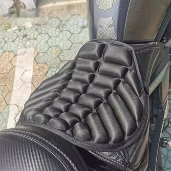 3D подушка для сиденья мотоцикла, чехол для мотоцикла, универсальная комфортная воздушная прочная подушка чёрный