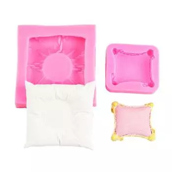 3D Подушка Силиконовая Форма Торт Помадка Форма для Мастики Сахарная Мастика Мастика Кекс Украшения Топпер Украшения Сахарное Ремесло Сахарный Декор B белый