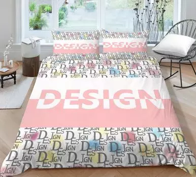 3D покрывала для постельного белья с розовыми буквами для женщин и девочек, постельное белье, роскошные модные украшения для дома, спальни, покрывала King Queen Size UK Single 135x200cm