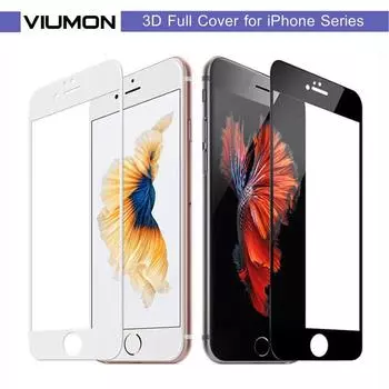 3D полное покрытие из закаленного стекла на iPhone 6 6s 7 8 Plus X XS Max XR защитная пленка для экрана iPhone 6 белый