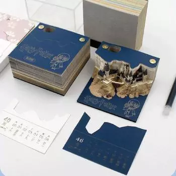 3D Post-It Заметка Украшение Замок Post-It Календарь Отрывной Подарок На День Рождения