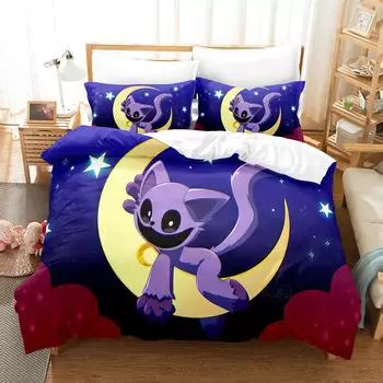 3D постельное белье комплект из трех предметов пододеяльник с наволочками односпальная кровать полного размера King Size простыня размера King Size AU single 140x210