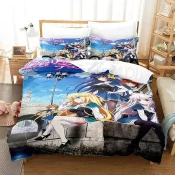 3D Print Absolute Duo Bedding Set,Duvet Cover Comforter Bed Set Quilt Cover Pillowcase,King Queen Twin Size Boys Girls Adultse 135x200cm 2pcs