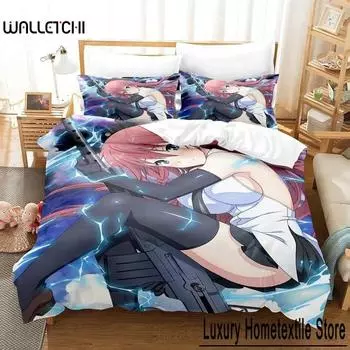 3D Print Anim Lilith Asami Trinity Seven Bedding Set Single Twin Full Queen King Size Bed Set Adult Kid Bedroom Duvet cover Sets 70x133cm 2pcs