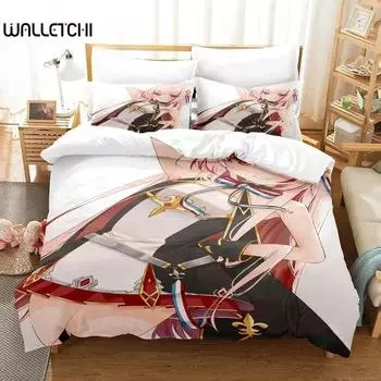 3D-принт аниме Azur Lane комплект постельного белья односпальный двуспальный двуспальный двуспальный комплект для взрослых и детей спальня пододеяльник комплект простыней 70x133cm 2pcs