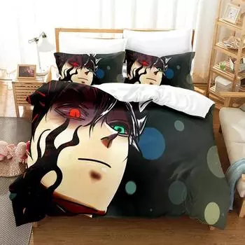 3D-принт аниме черный клевер комплекты постельного белья пододеяльник с наволочкой двуспальный двуспальный двуспальный комплект постельного белья домашний текстиль EU single(135x200cm)