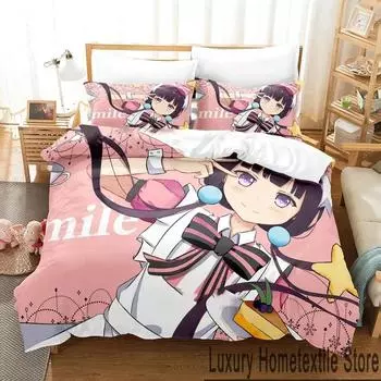 3D Print Anime Blend S Bedding Set Boys Girls Twin Queen King Size Duvet Cover Pillowcase Bed boys Adult Home Textileextile 70x133cm 2pcs