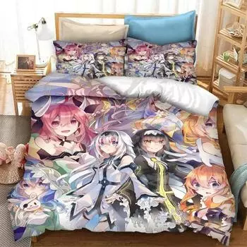 3D Print Anime Date A Live Bedding Set Boys Girls Twin Queen King Size Duvet Cover Pillowcase Bed boys Teen Adults 70x133cm 2pcs