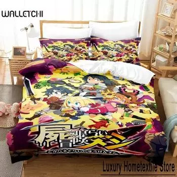 3D Print Anime Disgaea Bedding Set Duvet Cover Bed Set Quilt Cover Pillowcase Comforter king Queen Size Boys Adult Bedding Set 70x133cm 2pcs
