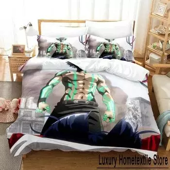 3D-принт аниме Edens Zero Постельное белье Пододеяльник Постельный комплект Одеяло Чехол Наволочка Одеяло King Queen Size Мальчики Взрослые Постельное белье s 70x133cm 2pcs