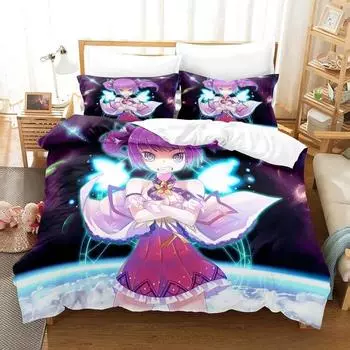 3D Print Anime Elsword Bedding Set Single Twin Full Queen King Size Bed Set Adult Kid Bedroom Duvet cover Sets For Home Textiles 70x133cm 2pcs