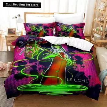 3D-принт аниме Higurashi когда они плачут комплект постельного белья односпальный двуспальный двуспальный комплект постельного белья для взрослых детская спальня пододеяльник комплекты EU single(135x200cm)
