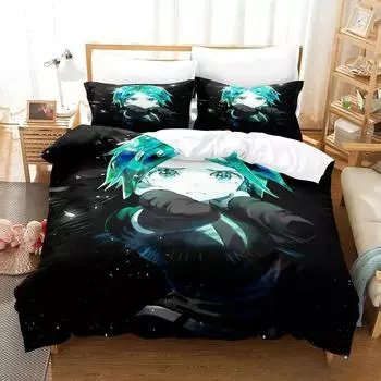 3D Print Anime Houseki no Kuni Bedding Set Single Twin Full Queen King Size Bed Set Adult Kid Bedroom Duvet cover Sets 70x133cm 2pcs