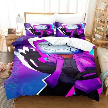 3D Print Anime Pyrocynical Bedding Set Single Twin Full Queen King Size Bed Set Adult Kid Bedroom Duvetcover Set Home Textile EU Twin 135x200cm