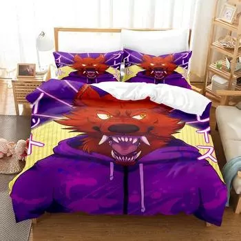 3D Print Anime Pyrocynical Bedding Set Single Twin Full Queen King Size Bed Set Adult Kid Bedroom Duvetcover Set Home Textile EU Twin 135x200cm