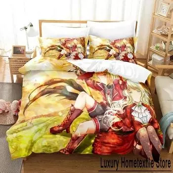 3D-принт аниме-ревю Starlight комплект постельного белья для мальчиков и девочек, двуспальный размер, пододеяльник, наволочка, кровать для детей и взрослых, модный домашний текстиль EU Single 135x200cm