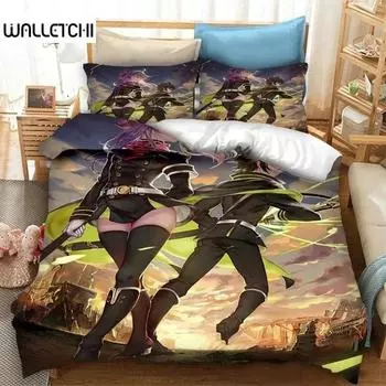 3D Print Anime Seraph of the End Mikaela Hyakuya Bedding Set Boys Girls Twin Queen Size Duvet Cover Pillowcase Bed Kids Adult 70x133cm 2pcs