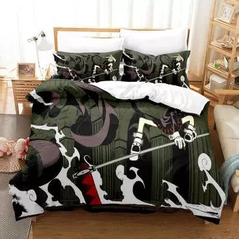 3d Print Anime Soul Eater Bedding Set Single Twin Full Queen King Size Bed Set Adult Kid Bedroom Duvet cover Sets Home Textiles EU Twin 135x200cm