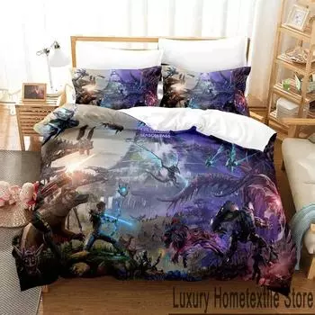 3D-принт ARK Genesis Game Комплект постельного белья для мальчиков и девочек Twin Queen King Size Пододеяльник Наволочка Кровать для мальчиков Взрослый Домашний текстиль 70x133cm 2pcs