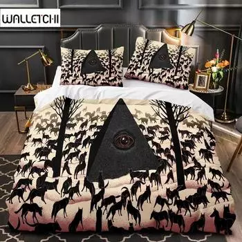 3D Print Black Fairy Bedding Set Duvet Cover Bed Set Quilt Cover Pillowcase Comforter king Queen Size Boys Adult Bedding Set 70x133cm 2pcs