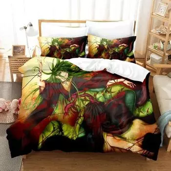 3D Print Code Geass Bedding Set,Duvet Cover Comforter Bed Set Quilt Cover Pillowcase,King Queen Twin Size Boys Girls Adultse 135X200cm-2pcs