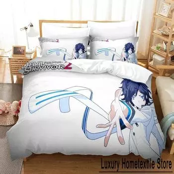 3D Print Devil Survivor 2 Bedding Set Cartoon Anime three-piece set Adult Kid Bedroom Duvet cover Sets All season Home Textiles 70x133cm 2pcs