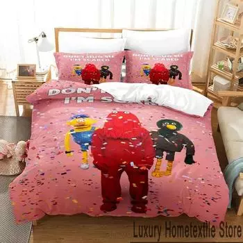 3D Print Dont Hug Me Im Scared Bedding Set Boys Girls Twin Queen King Size Duvet Cover Pillowcase Bed boys Adult 70x133cm 2pcs