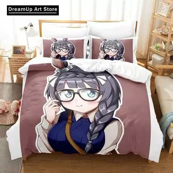 3D Print Fashion Anime Zenno Rob Roy Bedding Set Boys Girls Twin Queen Full Size Duvet Cover Pillowcase Bed Adult Bedroom EU Single 90x200cm