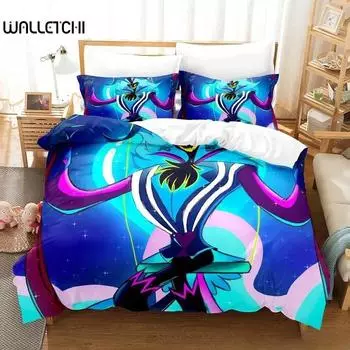 3D-принт Fizzarolli Boss Комплект постельного белья Single Twin Full Queen King Size Комплект постельного белья для взрослых и детей Спальня с пододеяльником Аниме Игровая кровать 70x133cm 2pcs