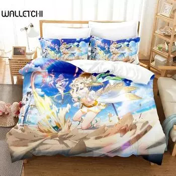 3D Print Game Epic Seven Bedding Set Comforter Duvetcover Sets Pillowcase Twin Full Queen King Bed Linens Drop Ship Home Textile 70x133cm 2pcs