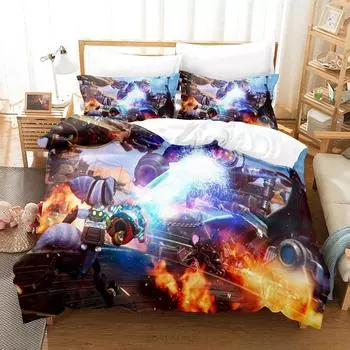 3d Print Game Ratchet & Clank: Rift Apart Bedding Set Single Twin Full Queen King Size Bed Set Adult Kid Bedroom Duvet cover Set EU Twin 135x200cm