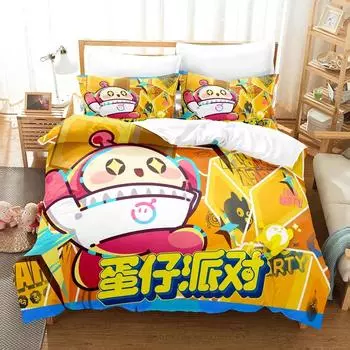 3D Print Game The Egg Party Bedding Sets Duvet Cover Set With Pillowcase Twin Full Queen King Bedclothes Bed Linen Home Textiles 70x133cm 2pcs