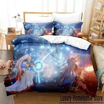 3D-принт игра Tales of Arise комплект постельного белья пододеяльник постельный комплект пододеяльник наволочка одеяло king size queen размер для мальчиков взрослый S EU Single 135x200cm