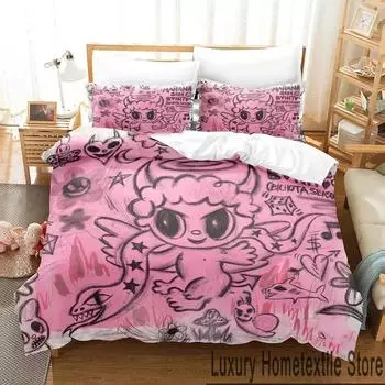 3D Print Karol G Manana Sera Bonito Bichota Bedding Set Boys Girls Twin Queen King Size Duvet Cover Pillowcase Bed boys Adult 70x133cm 2pcs