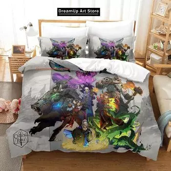 3D-принт легенда игры vox machina Комплект постельного белья для мальчиков и девочек Твин Queen Полный размер Пододеяльник Наволочка Кровать для взрослых Спальня EU Single 90x200cm