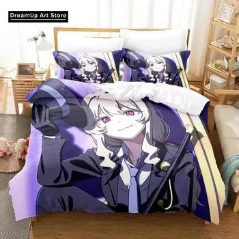 3D-принт мода аниме ревю звездный свет комплект постельного белья мальчики девочки близнец королева полный размер пододеяльник наволочка кровать взрослая спальня EU Single 90x200cm