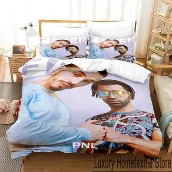 3D Print PNL N.O.S Adem Bedding Set Duvet Cover Bed Set Quilt Cover Pillowcase Comforter king Queen Size Boys Adult Bedding Set EU Single 135x200cm