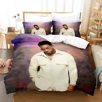 3D Print Romeo Santos Bedding Set Duvet Cover Bed Set Quilt Cover Pillowcase Comforter king Queen Size Boys Adult Bedding Set 70x133cm 2pcs