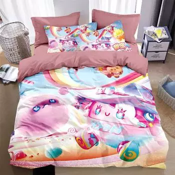 3D-принт с изображением мультфильма «Игра в яйца» Комплект постельного белья для мальчиков и девочек, двуспальная кровать размера «king-size», пододеяльник, наволочка, кровать для мальчиков, домашний текстиль для взрослых EU Single(135x200cm)