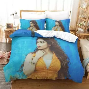 3D Print Sanah Bedding Set,Duvet Cover Comforter Bed Set Quilt Cover Pillowcase,King Queen Twin Size Boys Girls Adults 70x133cm 2pcs