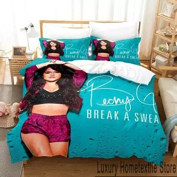 3D Print Singer Becky G Bedding Set Boys Girls Twin Queen King Size Duvet Cover Pillowcase Bed boys Adult Home Textileextile 70x133cm 2pcs