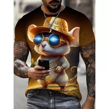 3D Print Sports Quick-dry Breathable Men Casual Street Outdoor Fashion Harajuku Short-sleeve S