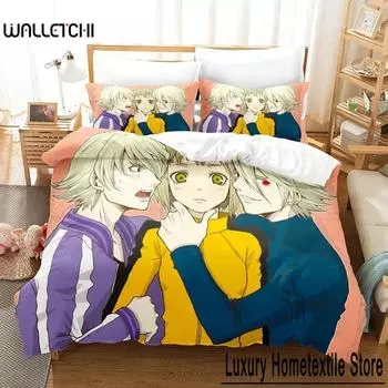 3D Print Tiger & Bunny Bedding Set Cartoon Anime three-piece set Adult Kid Bedroom Duvet cover Sets Kawaii cartoon bed sheets 70x133cm 2pcs