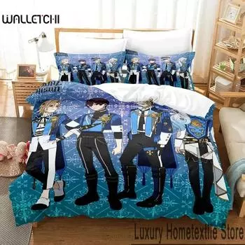 3D-принт VISUAL PRISON Комплект постельного белья Пододеяльник Постельный комплект Одеяло Наволочка Одеяло King Queen Size Комплект постельного белья для мальчиков и взрослых 70x133cm 2pcs