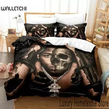 3D Print YoungBoy Never Broke Again Bedding Set Duvet Cover Bed Set Quilt Cover Pillowcase Comforter king Queen Size Boys Adult 70x133cm 2pcs