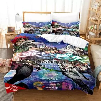 3D Printed Anime Bed Sheet Sabikui Bisco Bedding Set Single Twin Full Queen King Size Bed Set Adult Kid Bedroom Duvetcover Sets EU Twin 135x200cm