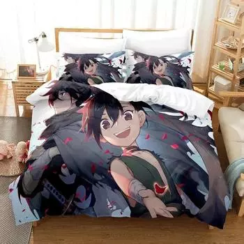 3D Printed Anime Dororo Bedding Set Twin Full Queen King Size With Pillowcases Bedroom Decor Home Textiles Birthday Gift 70x133cm 2pcs